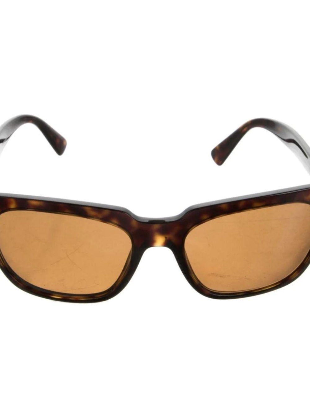 Prada Square Tortoise Wayfarer Sunglasses with Brown Lenses